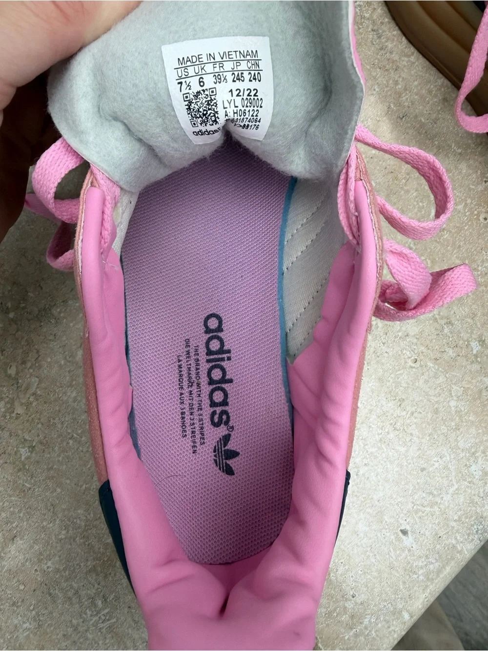 Adidas Gazelle Bold Pink Glow Platform Sneakers - Picture 6 of 7